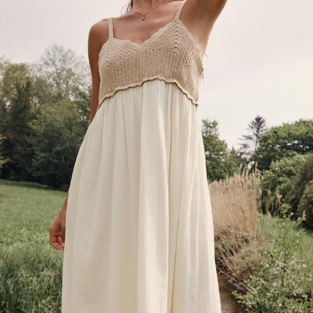 Zara maxi dress crochet top, Super