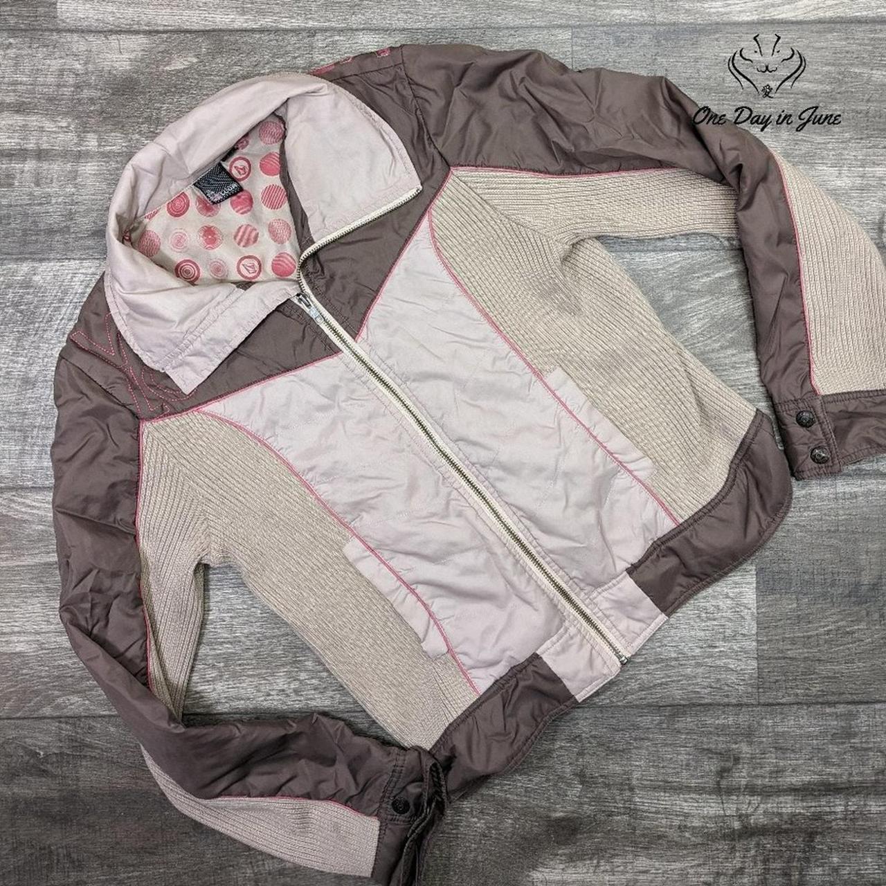 Volcom Women's Jacket - Tan - L – Volcom Zip Fron… - image 1