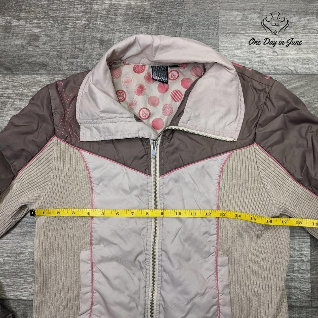 Volcom Women's Jacket - Tan - L – Volcom Zip Fron… - image 3