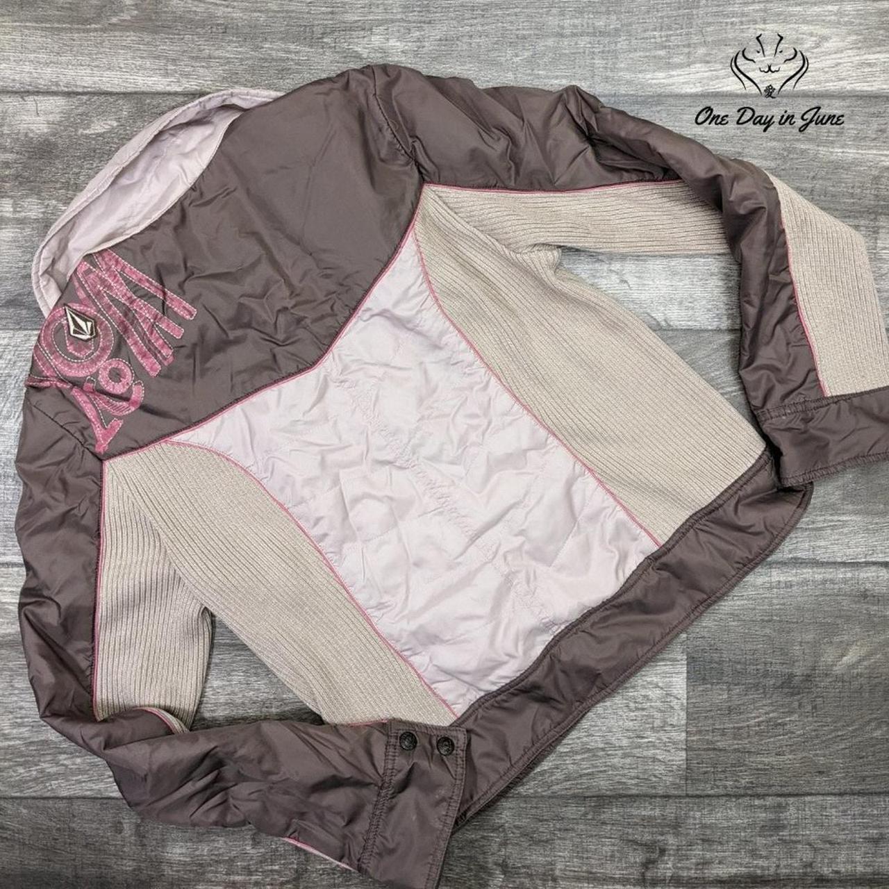 Volcom Women's Jacket - Tan - L – Volcom Zip Fron… - image 5