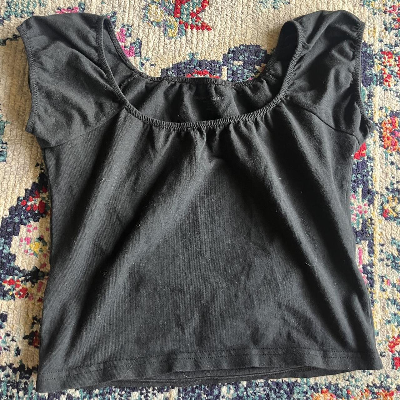 Brandy Melville Black Top. So Cutie Just Not My... - Depop