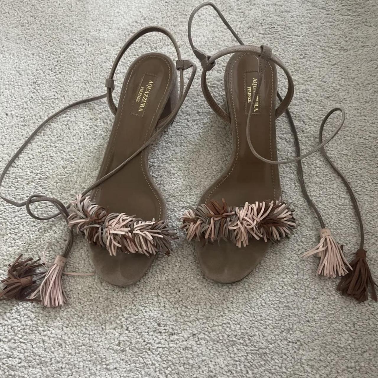 Aquazzura wild thing fringe sandals hot sale