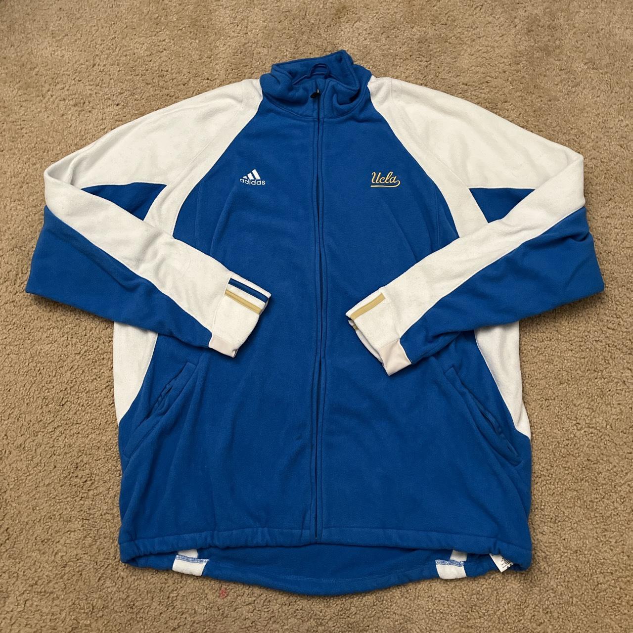 Adidas UCLA Fleece Zip Up Size XL Fair Condition... Depop