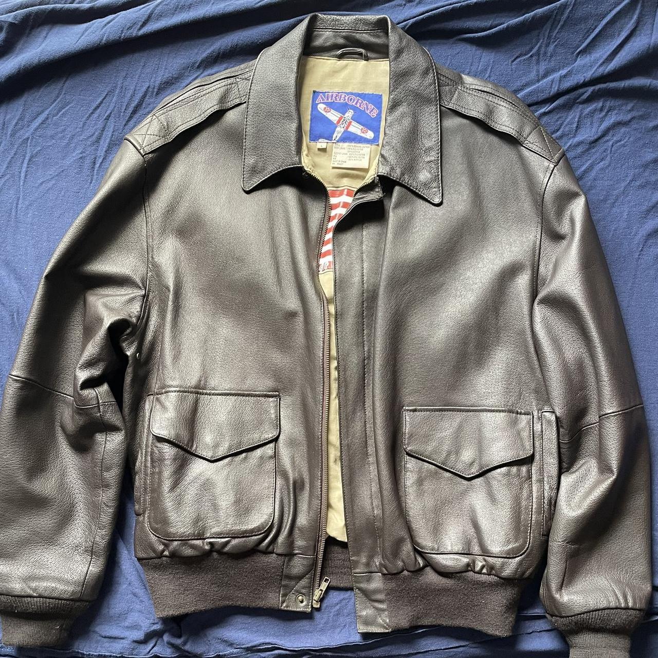 Vintage genuine bomber jacket - Men’s size large -... - Depop
