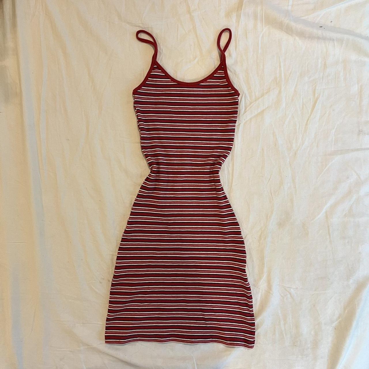 Brandy Melville Kyran red stripe mini dress. SEND... Depop