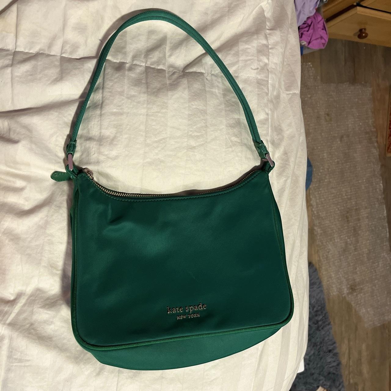KATE SPADE Wellesley Quinn Emerald Green Leather Satchel Handbag | eBay