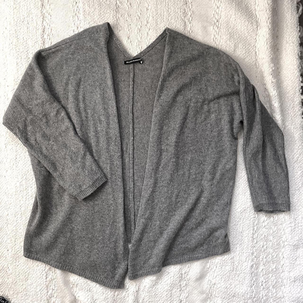 Grey Brandy Melville Cardigan * one size * can be... - Depop