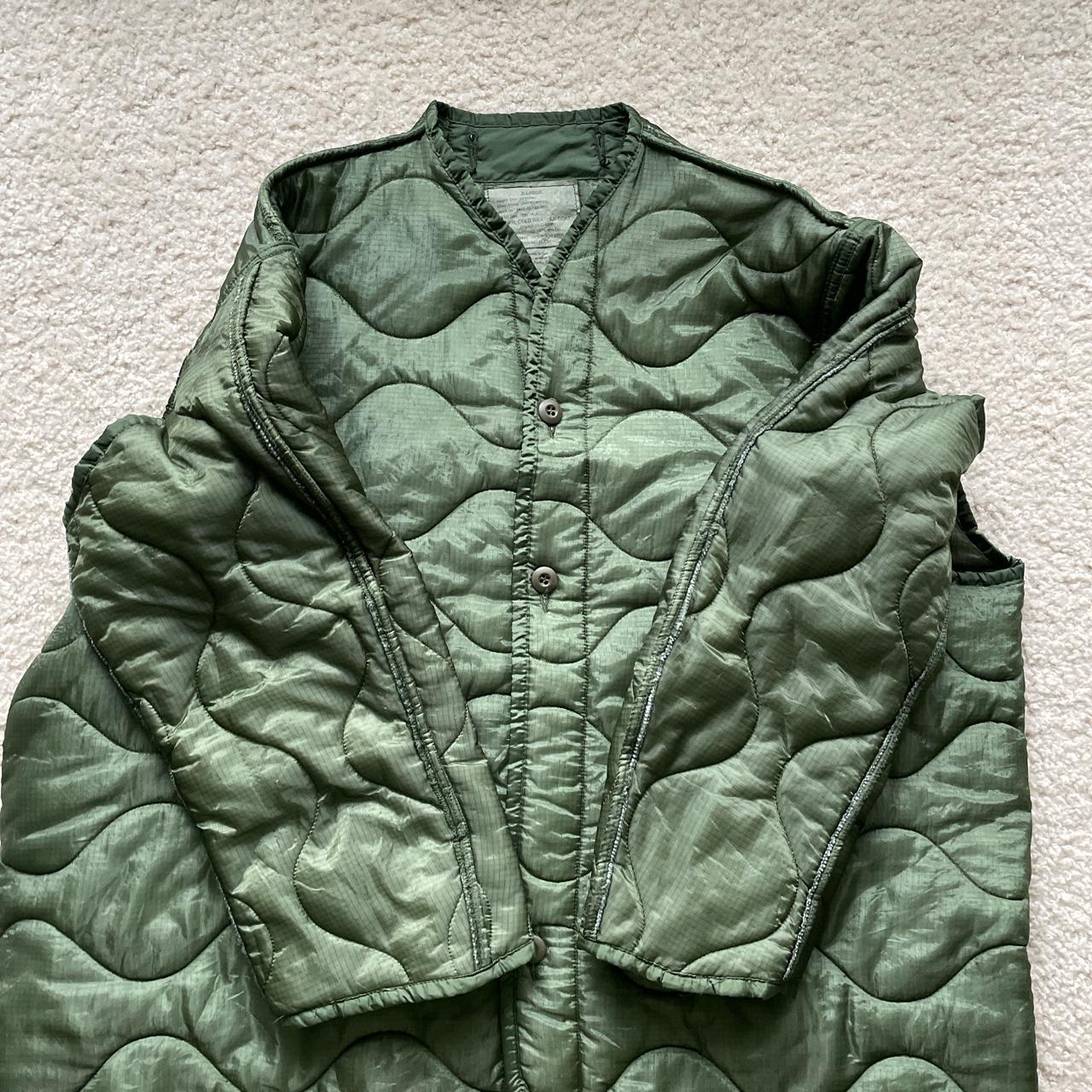 vintage military jacket liner SIZE XL 🚨FREE... Depop