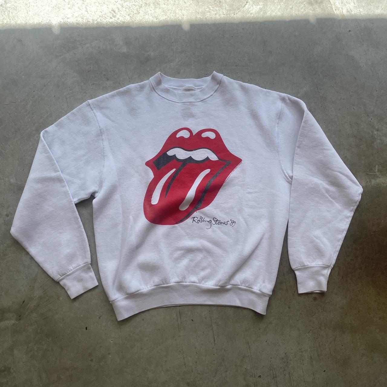 vintage 80s 1989 rolling stones crewneck, size...