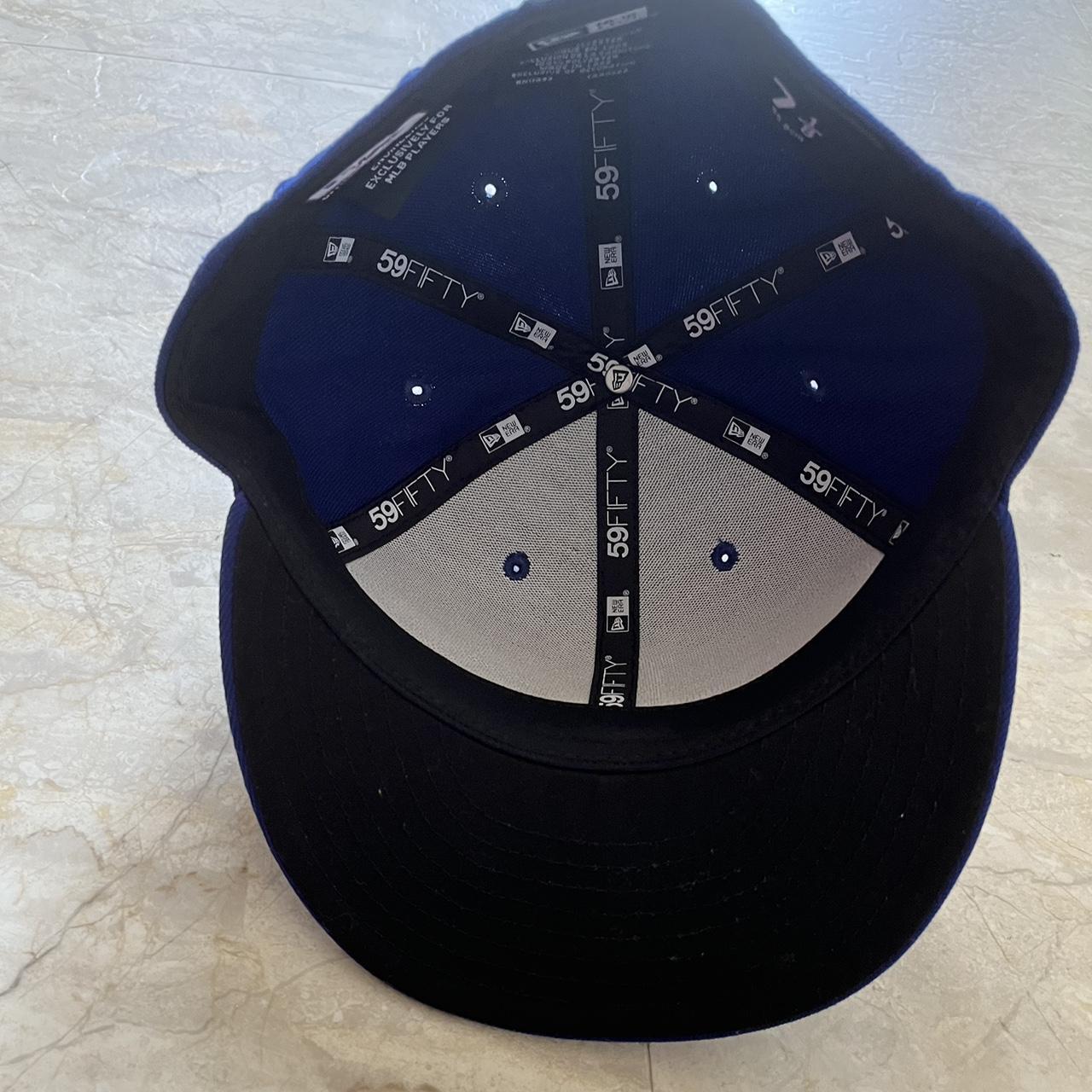 Blue LA Dodgers Mexico Flag Fitted Size : 7 1/4 Grey - Depop