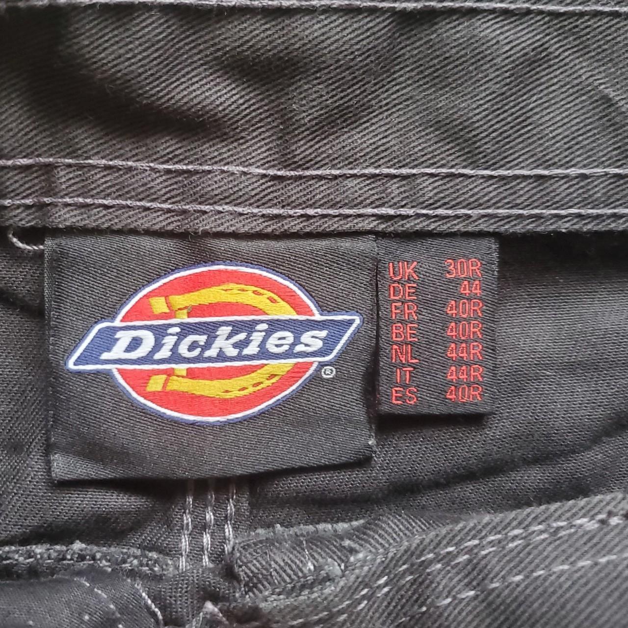 Dickies Unisex Black/Red Cargos 30R Moderate paint... - Depop