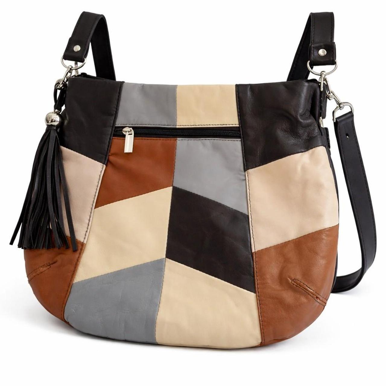 Women's Bag - Multi/Brown – Boho Patchwork Leathe… - image 1