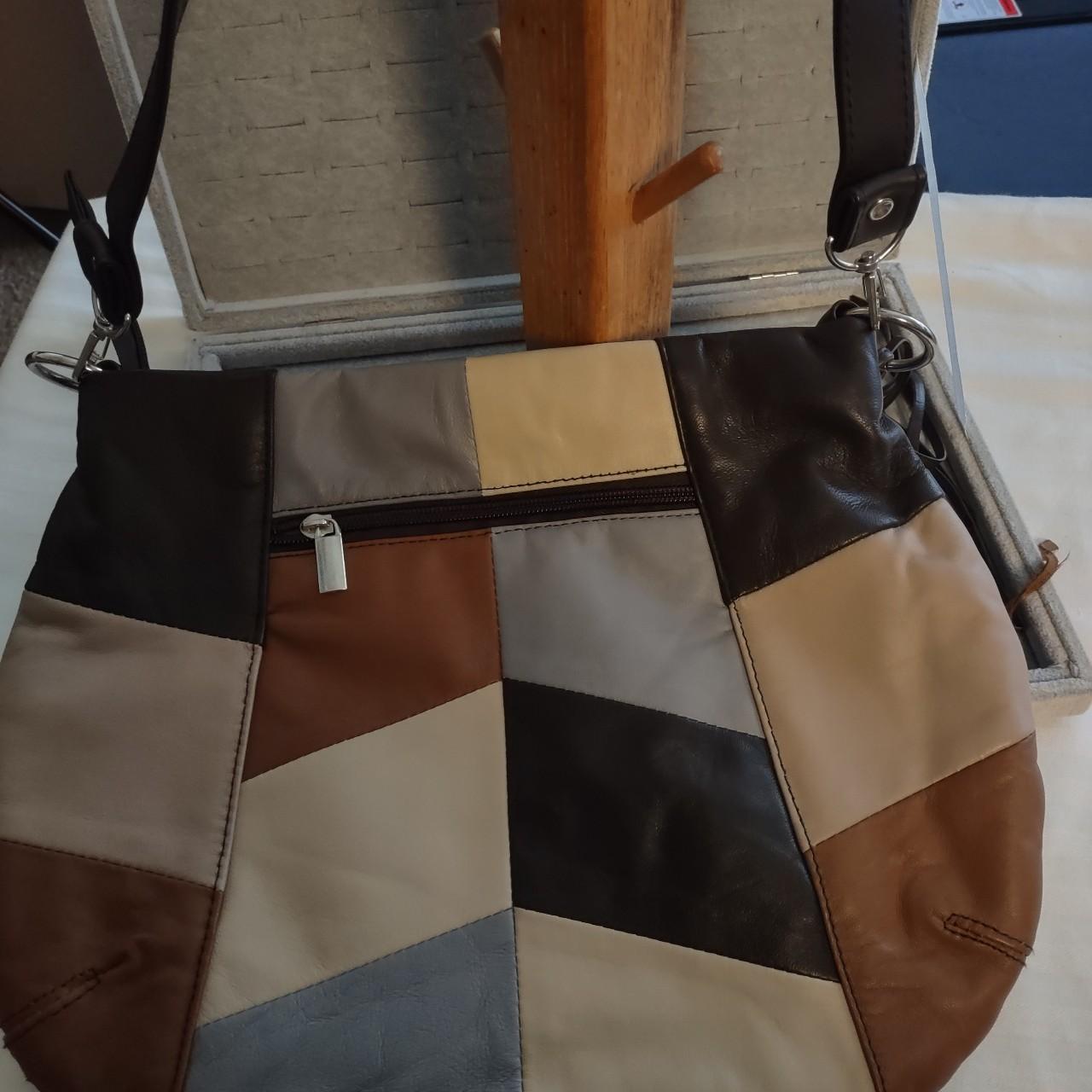 Women's Bag - Multi/Brown – Boho Patchwork Leathe… - image 4