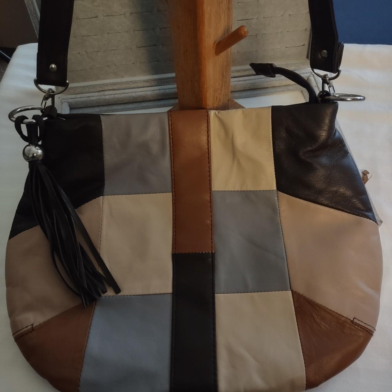 Women's Bag - Multi/Brown – Boho Patchwork Leathe… - image 3