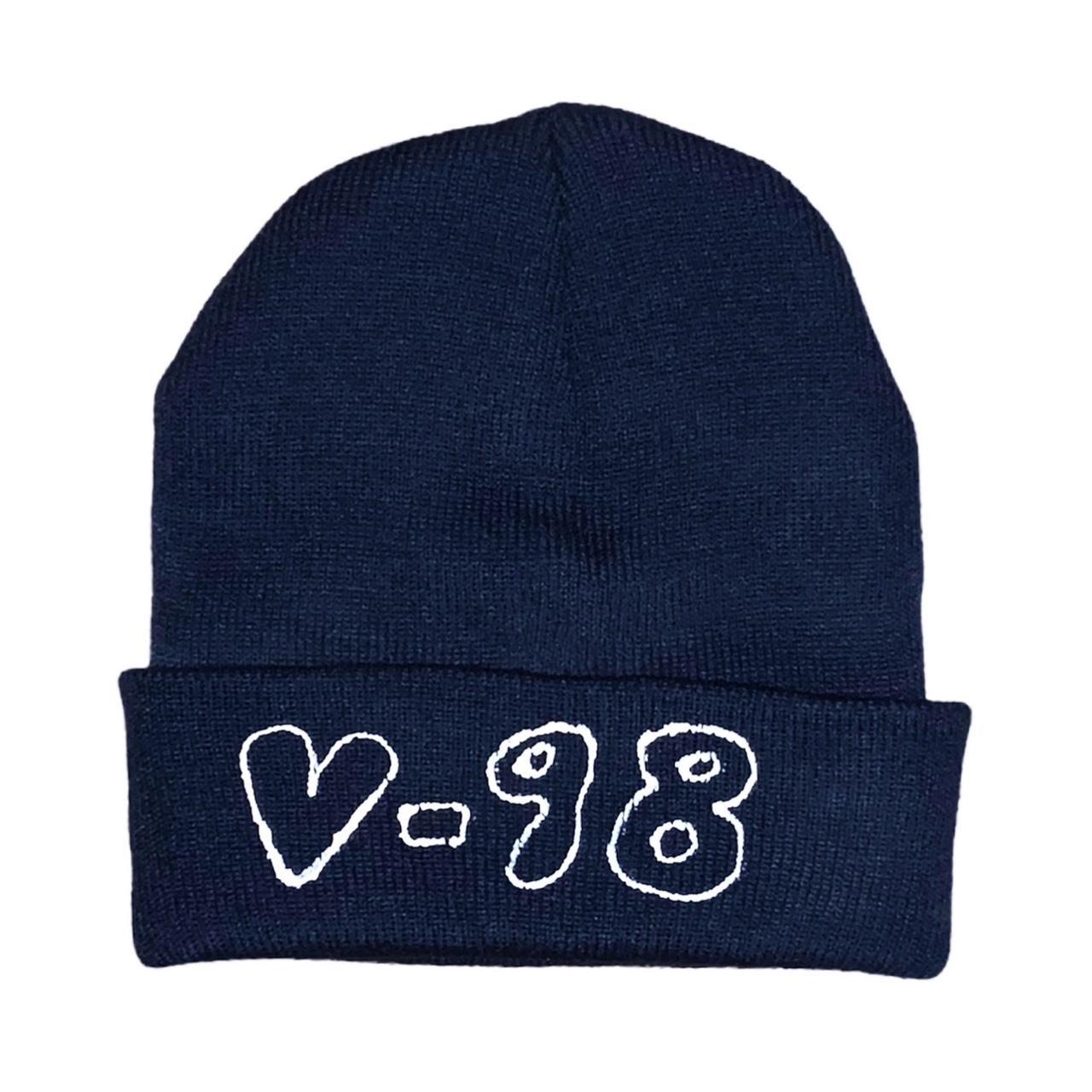 V-98 Sample Beanie | Navy Blue | Size: One Size... - Depop