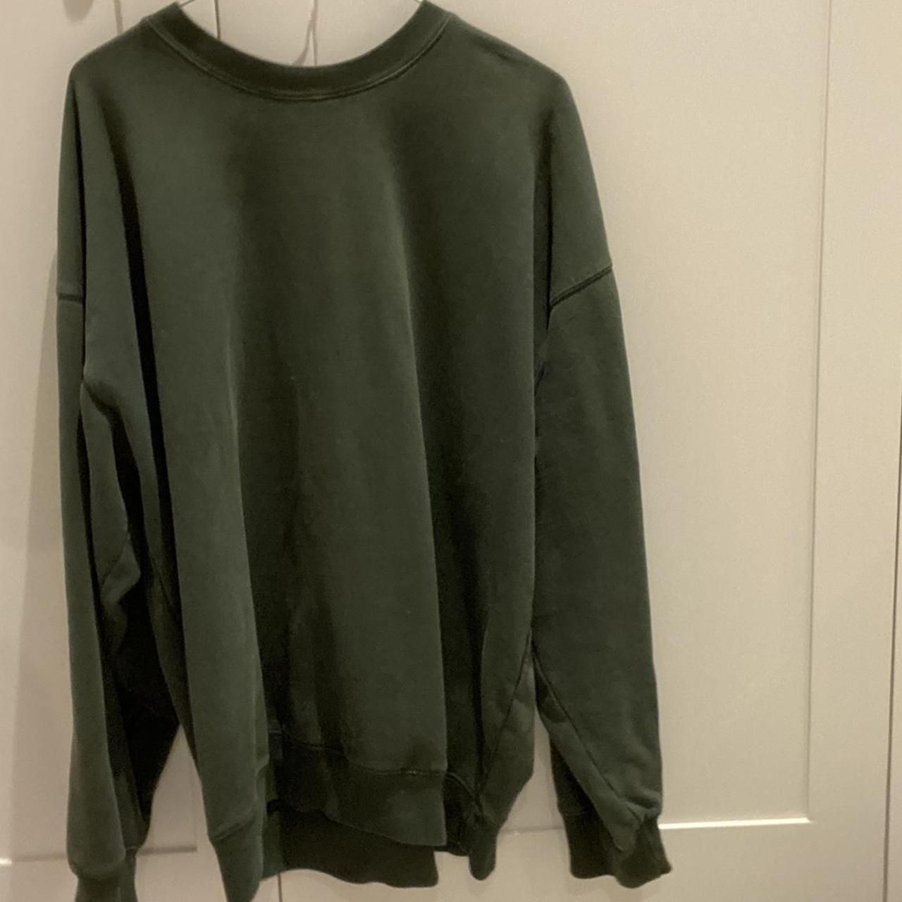 Brandy Melville Women's Green Sweatshirt | Depop