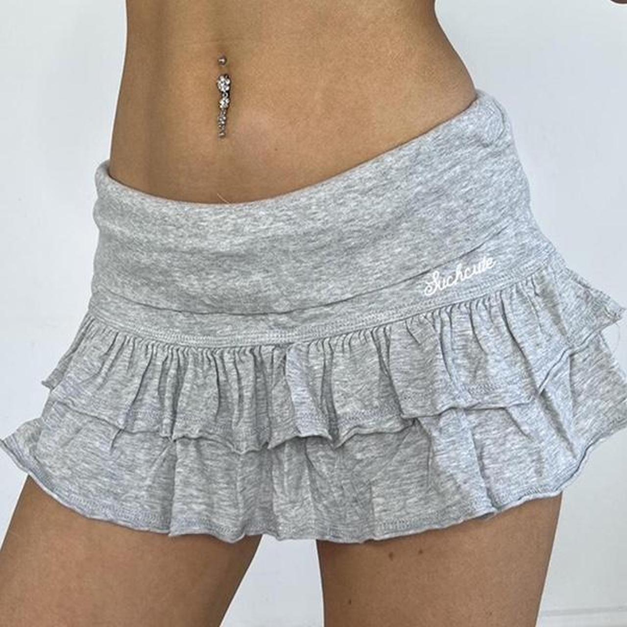 grey ruffle skort ✨ | Depop