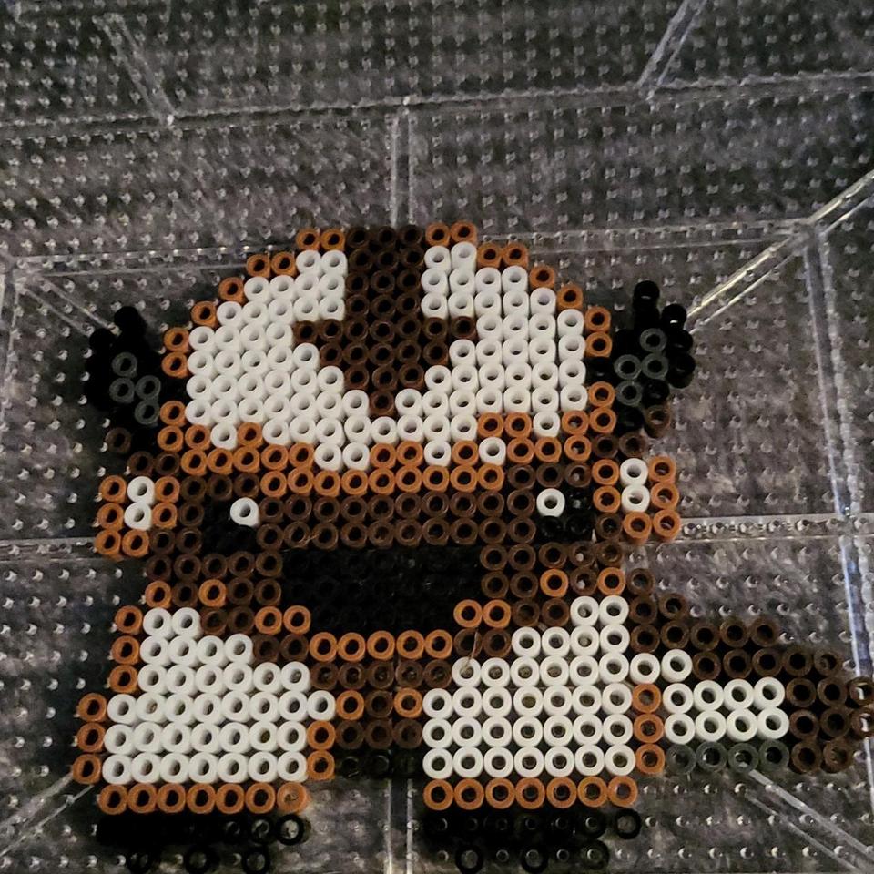 Handmade Perler Bead Axolotl #axolotl Depop