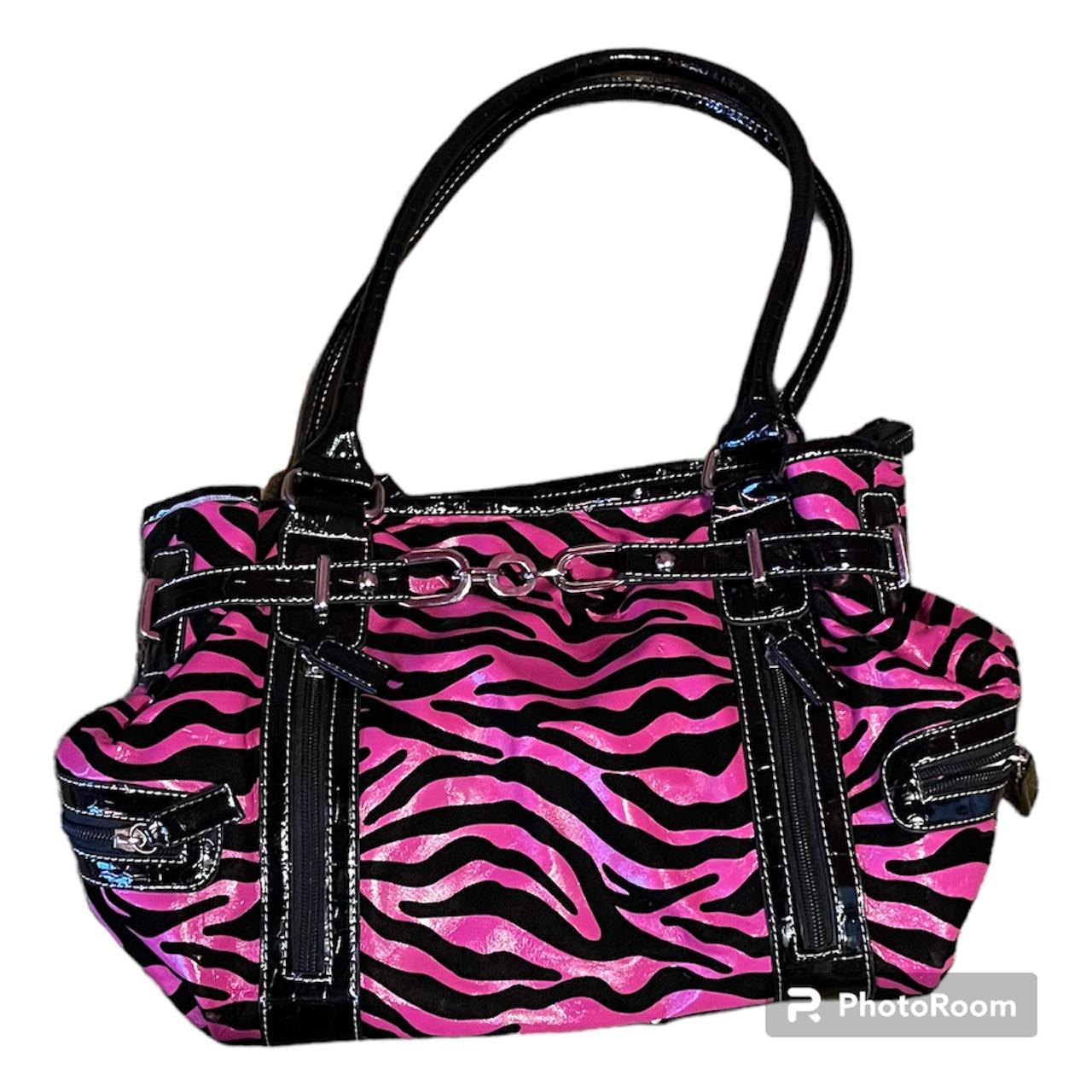 super rare hot pink zebra print purse, w pink... - Depop