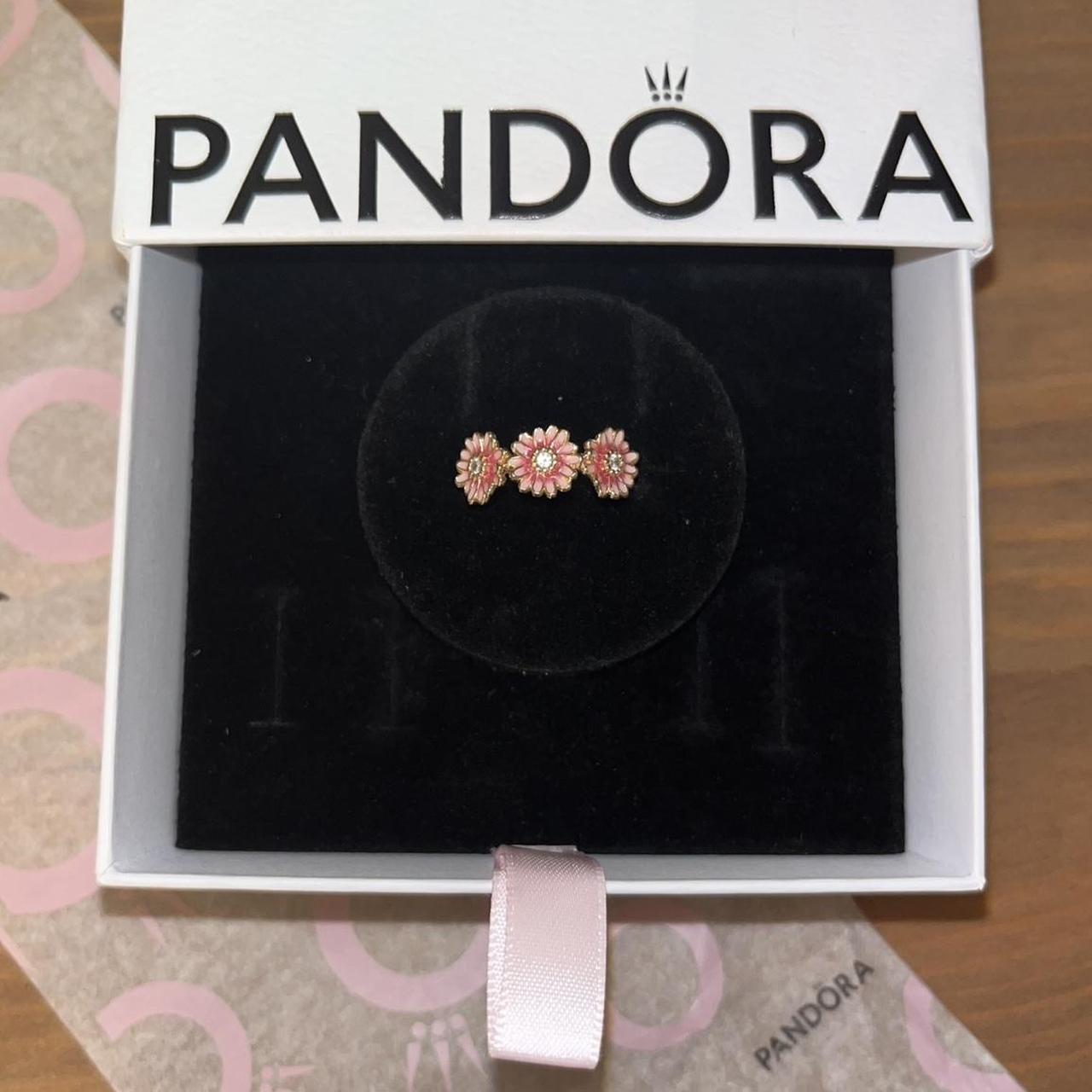 Pandora rose gold plated pink flower daisy Depop