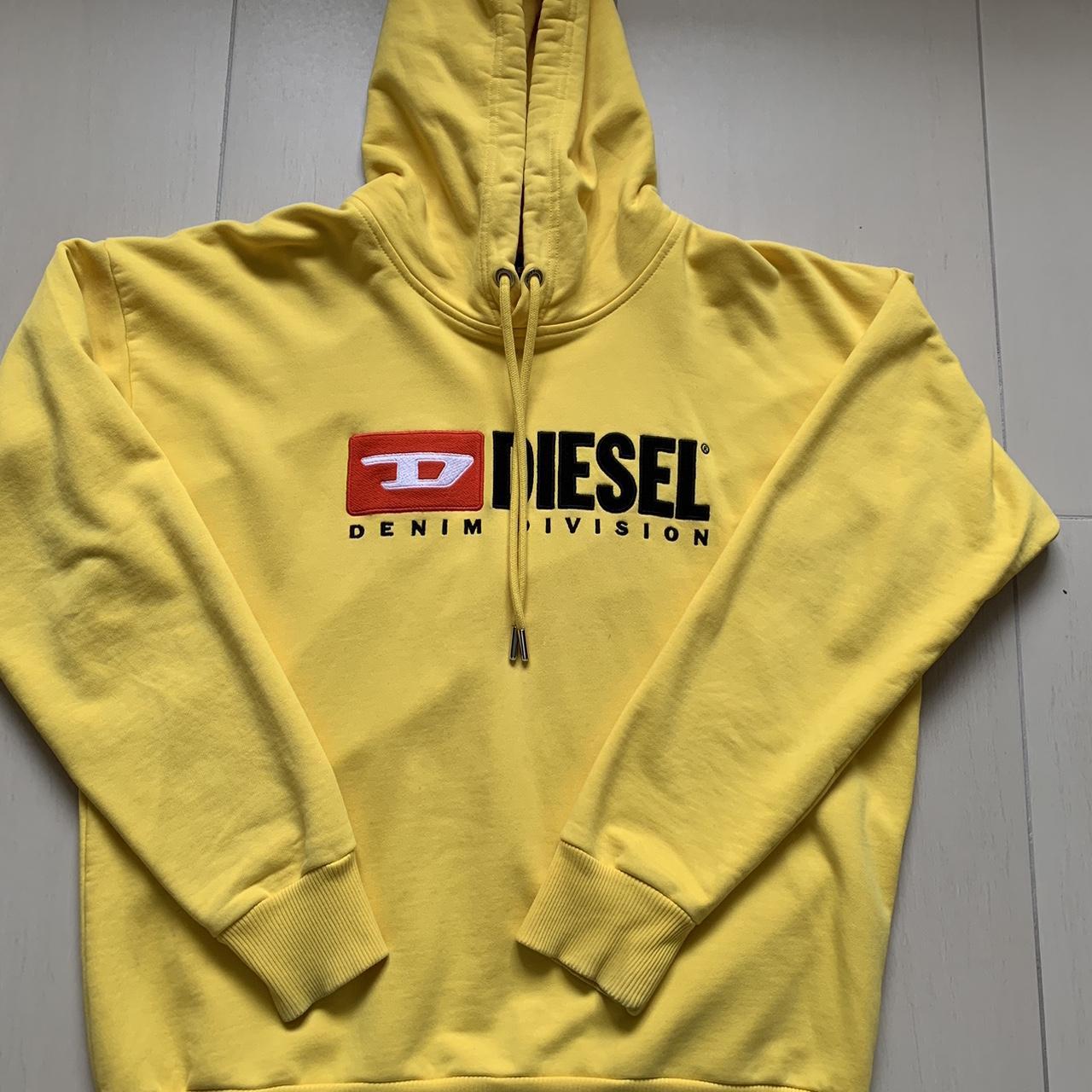 Yellow diesel hoodie sale