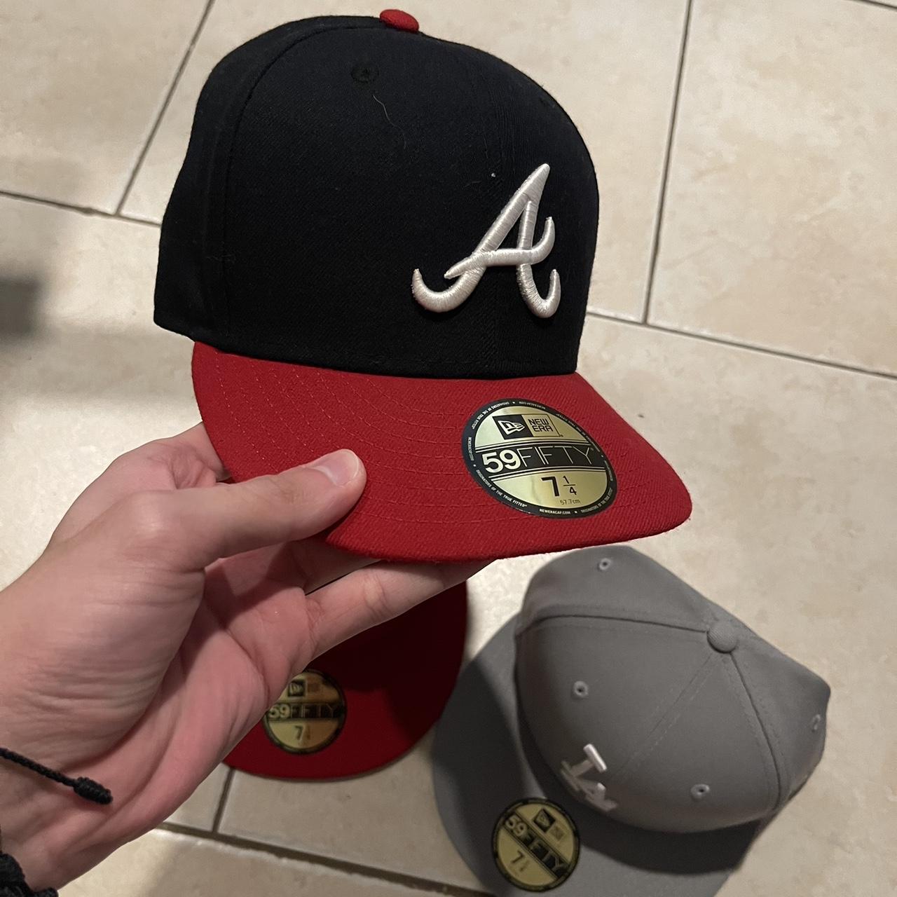 Kelly Green Atlanta Braves fitted hat new era 7 - Depop