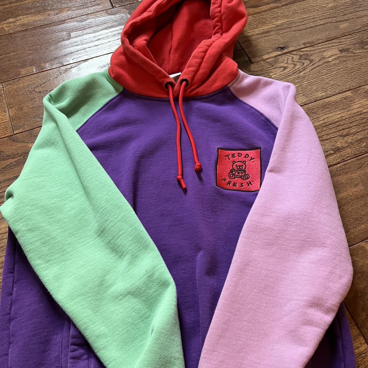 Colour shops block teddy hoodie