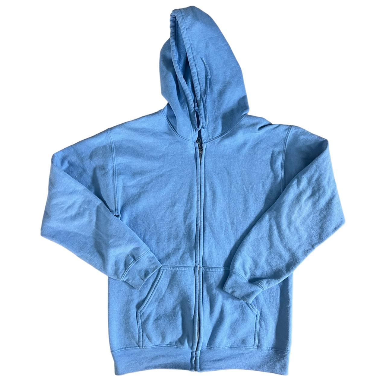 Gildan Women's Blue Hoodie | Depop