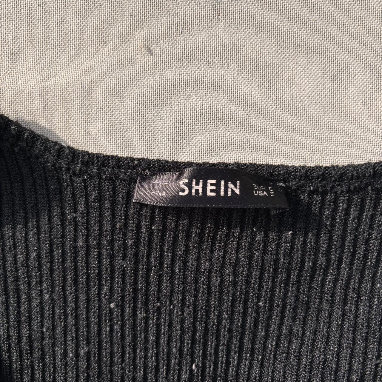 Black wrap around long sleeve sweater so cute! has... - Depop