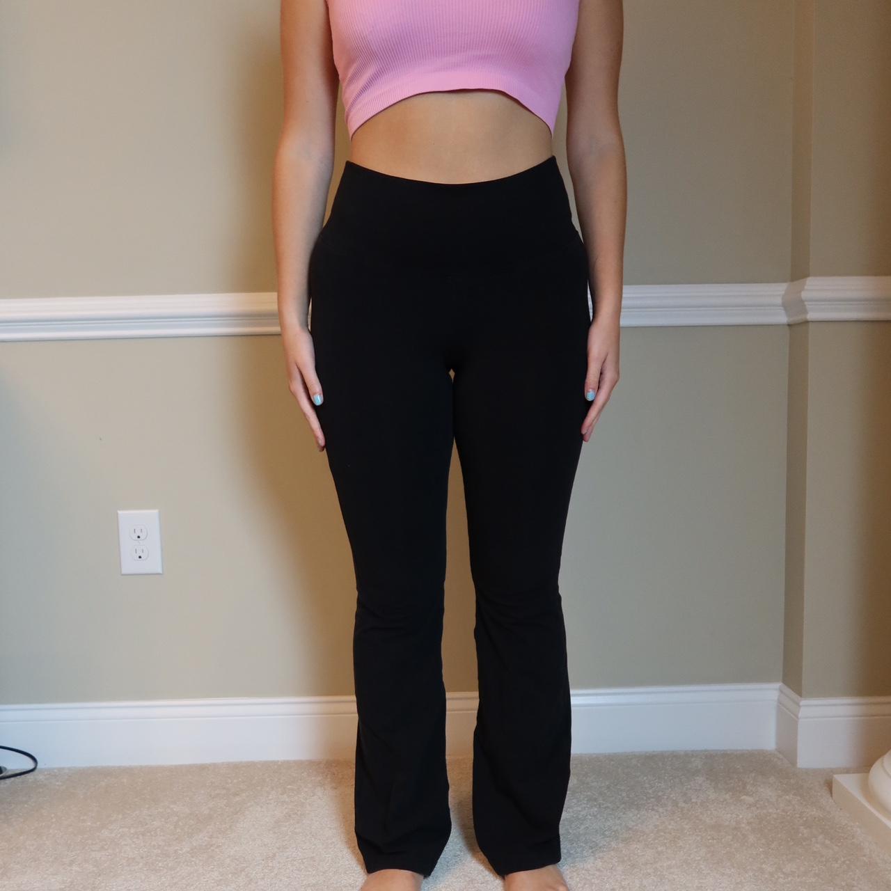 amazing condition aritzia yoga pants/flared... Depop