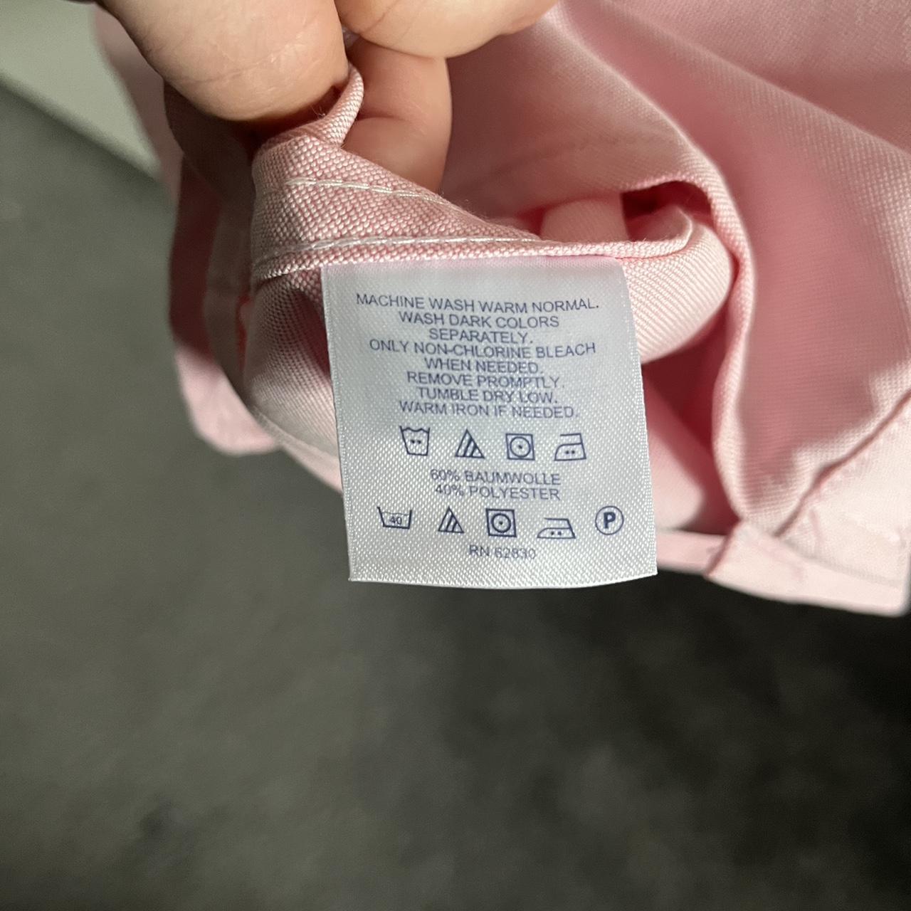 Landsend pink work shirt Great condition as shown... - Depop