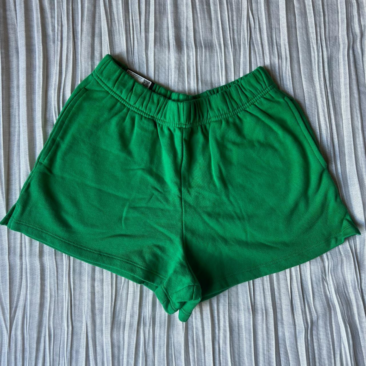 ★★Adairs★★ 80s elongated shorts green JC6173 Good American Women's Size 8/29 Summer Green High Rise 90's