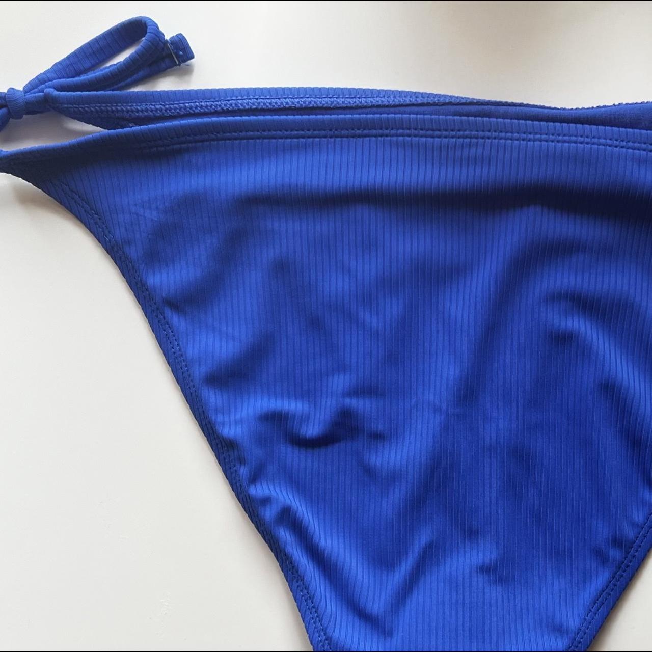 Royal blue swim suit bottoms, size large. Hygienic... - Depop