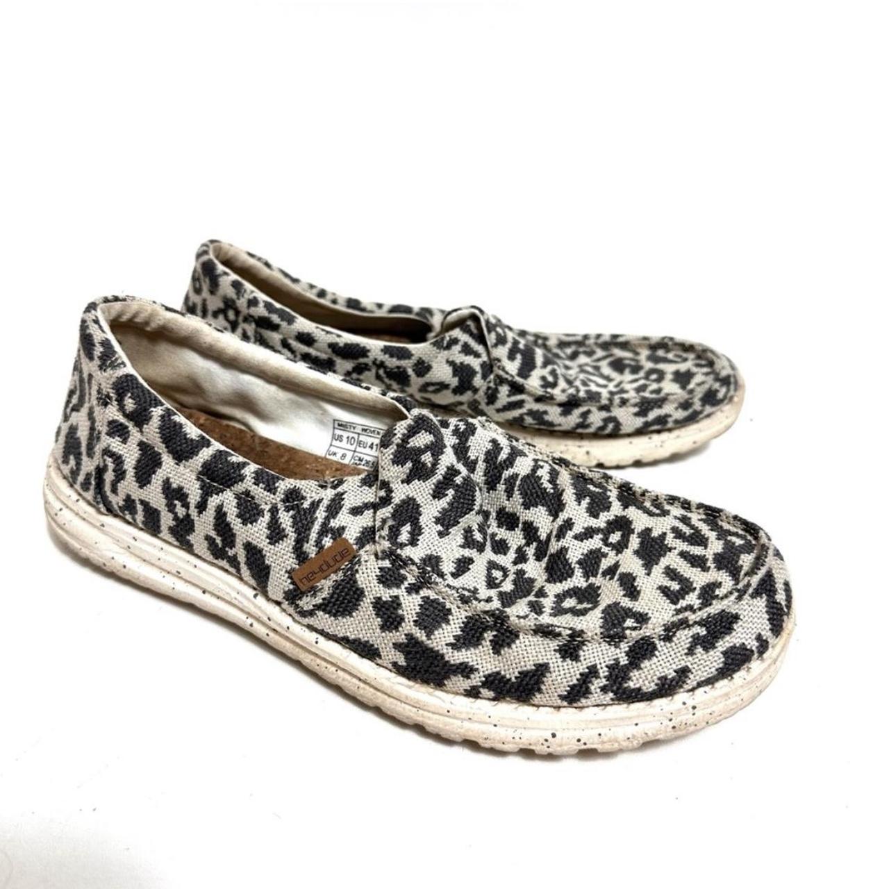 hey dude women's misty woven cheetah grey stores
