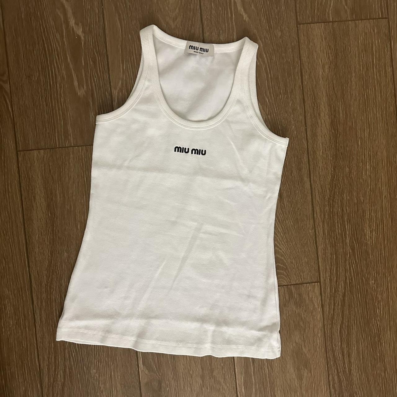 Miu Miu Women's Crop top - White - S – MIU MIU Wh… - image 2