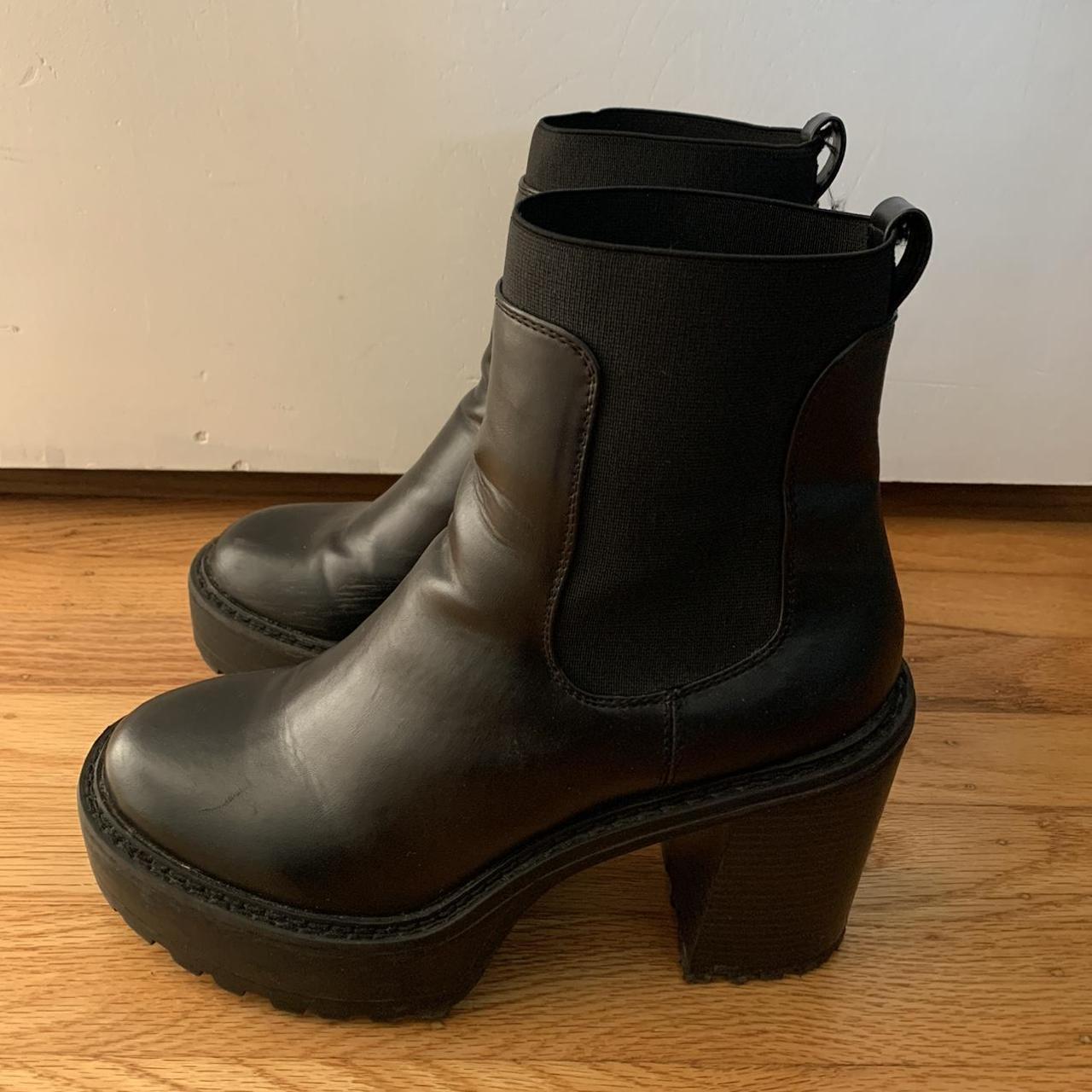 Madden Girl black platform boots. These have light... Depop