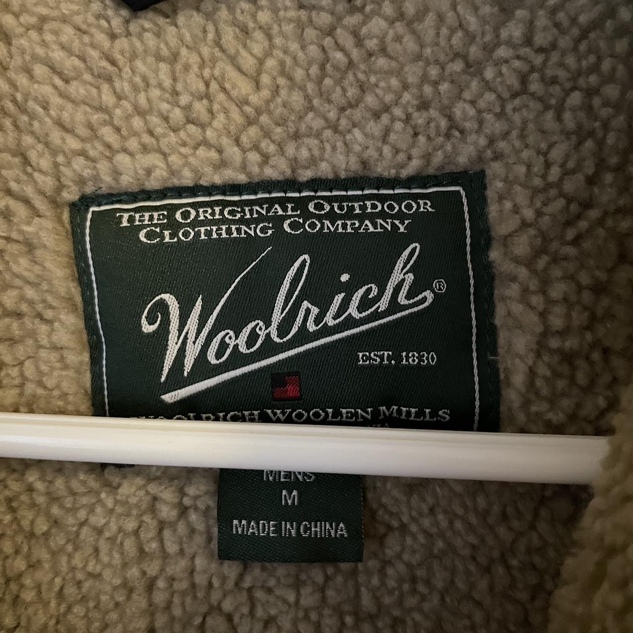 Woolrich brand wool flannel shirt jacket. Sherpa... - Depop