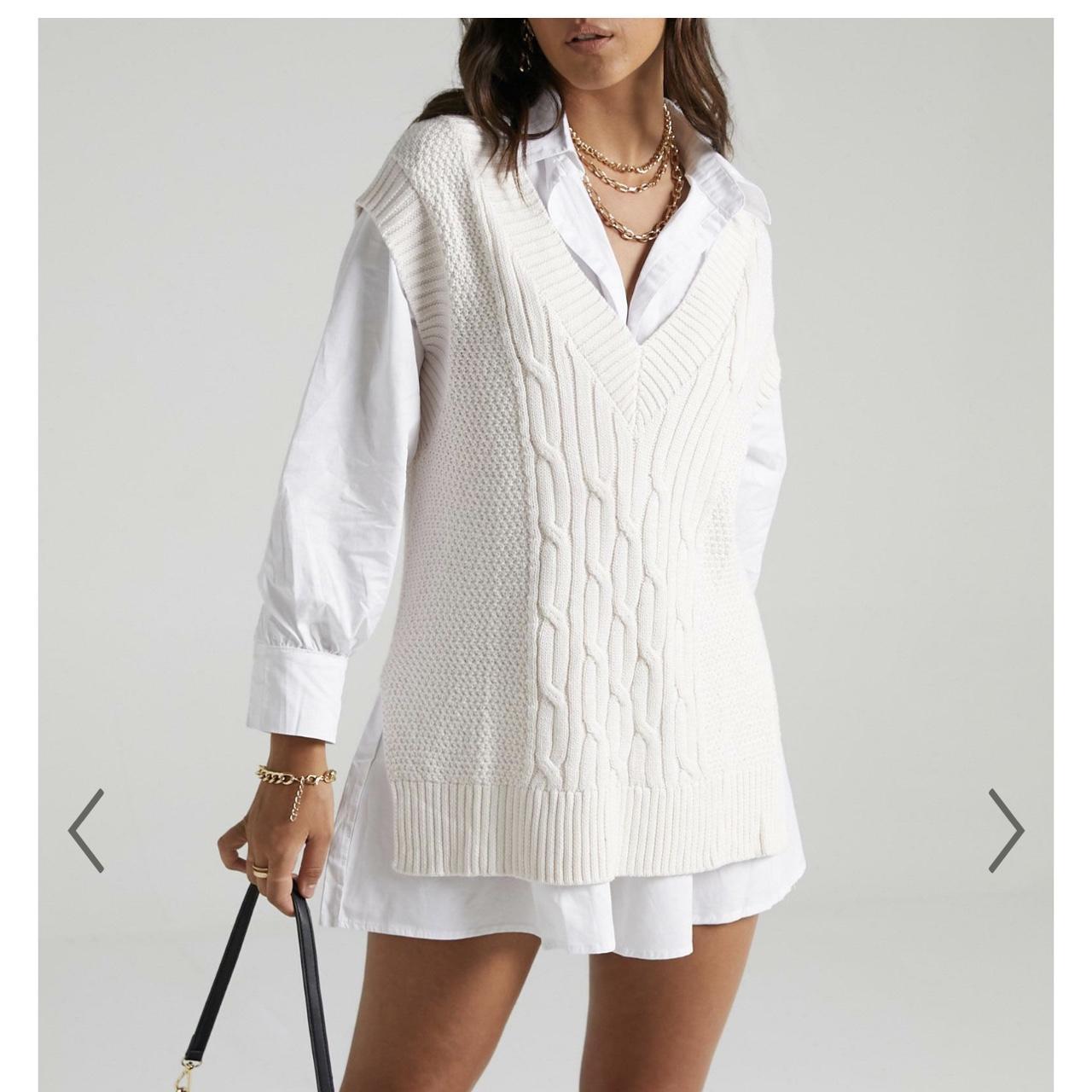 Women's Cream Vest Depop