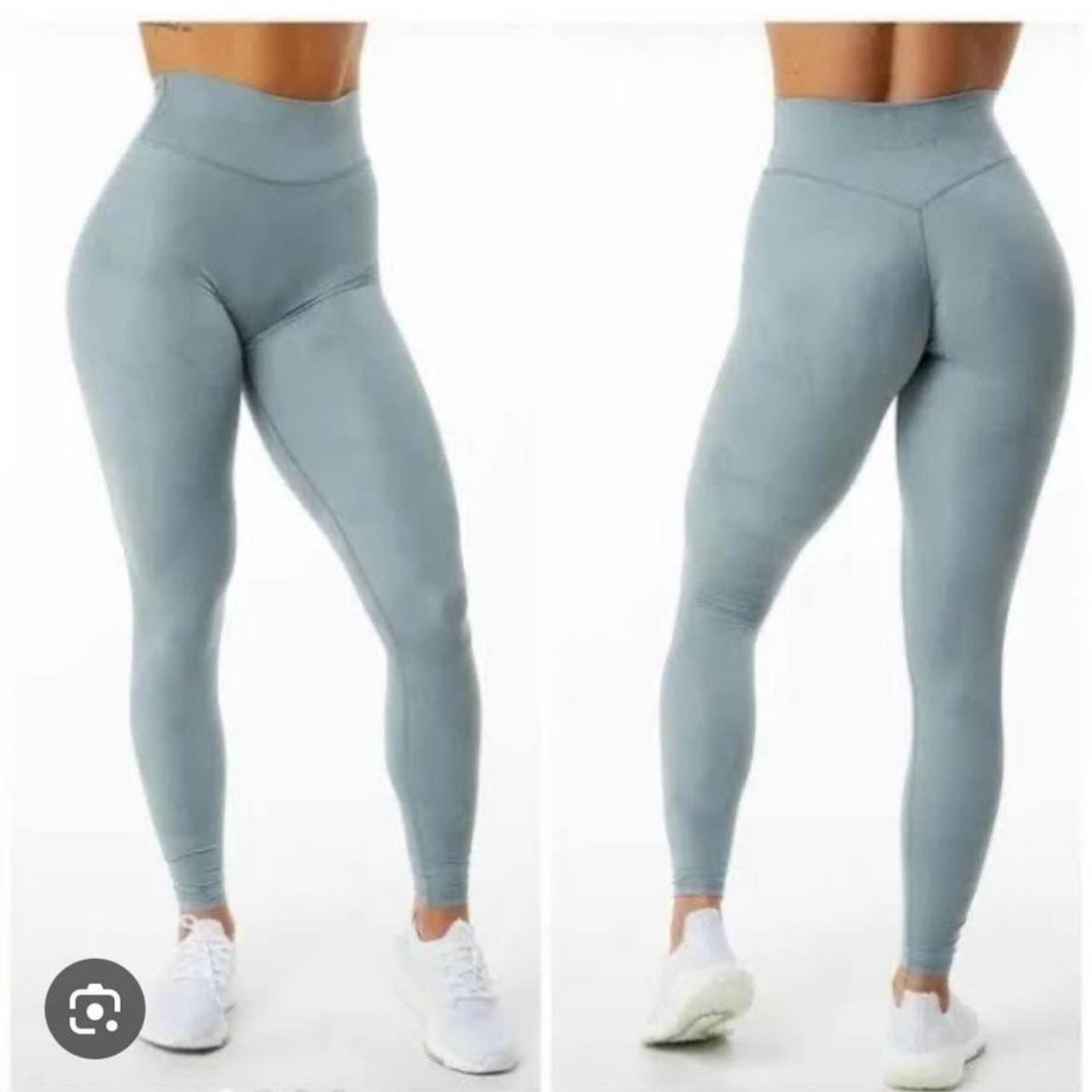 Alphalete alphalux wonder leggings in light blue Depop