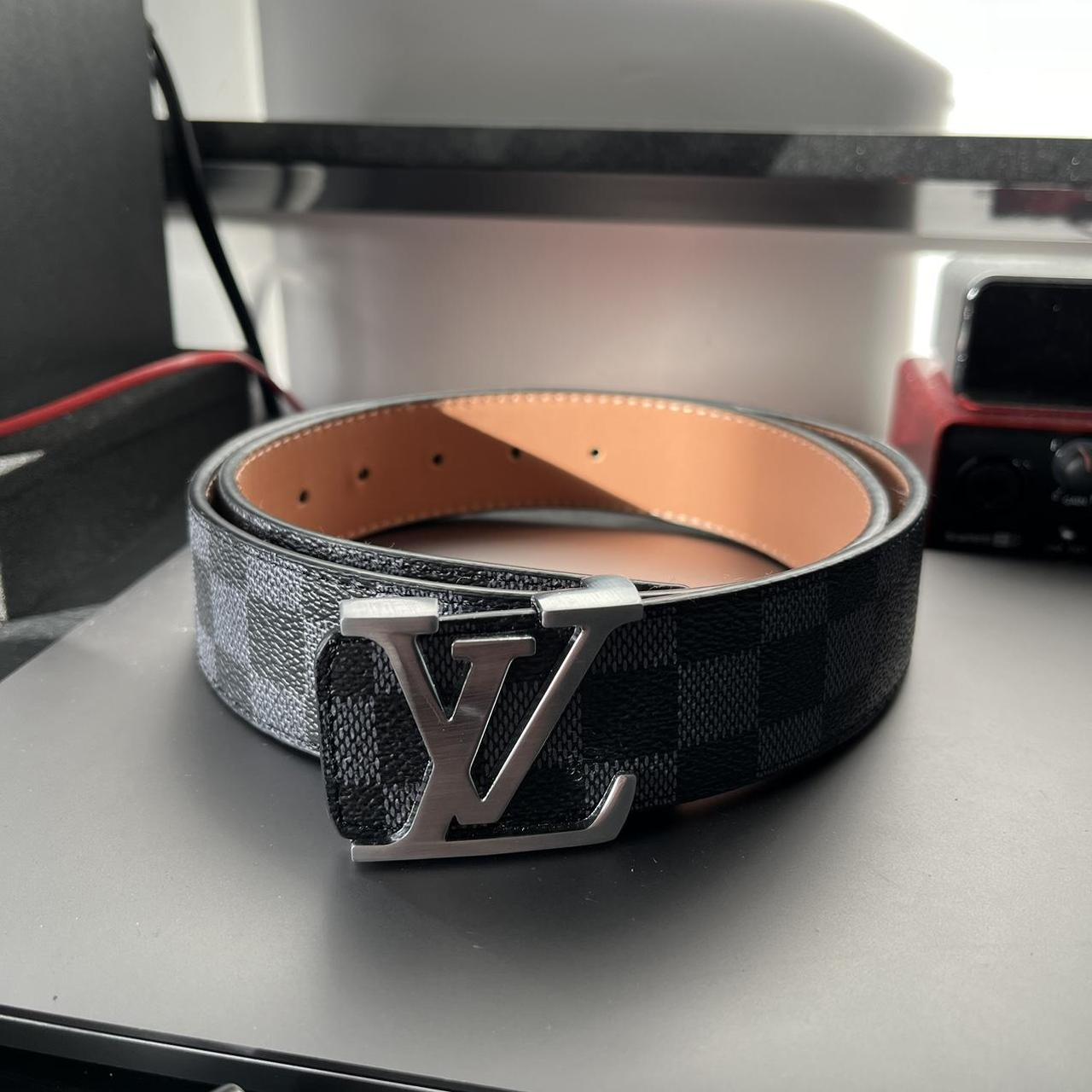 LV Belt Checkered Best quality #louisvuitton #lv... - Depop