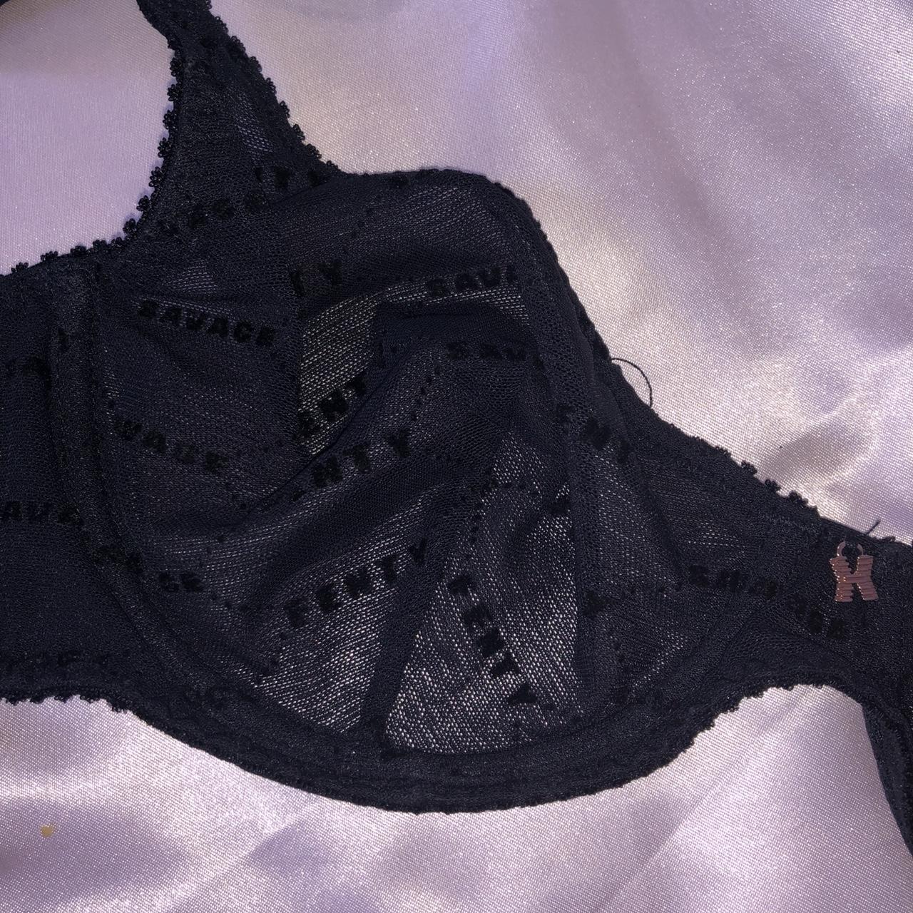 Savage x Fenty Black Mesh Bra ︎· . ༉‧₊˚. accepting... - Depop