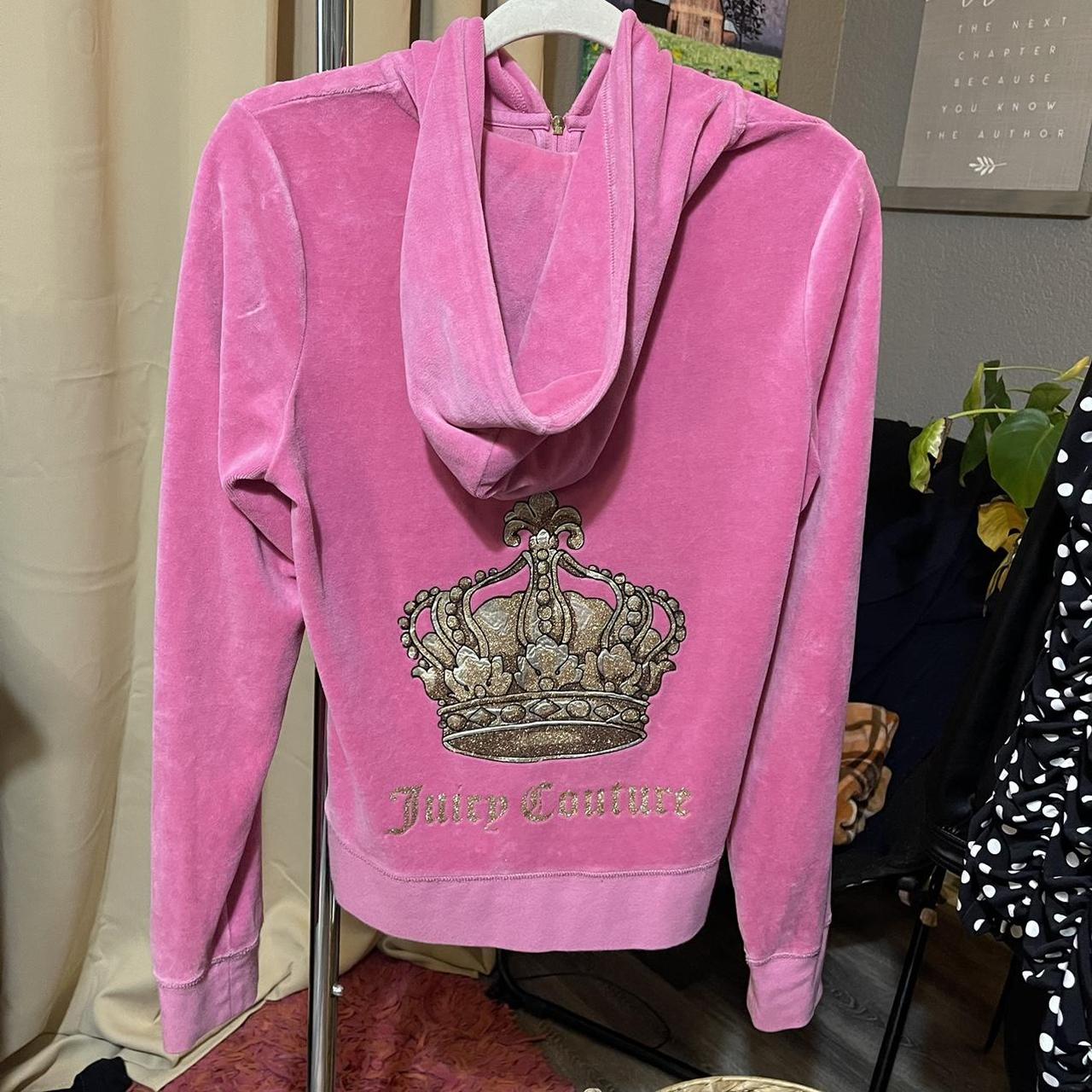 Juicy Couture Women's Pink and Gold Jumper