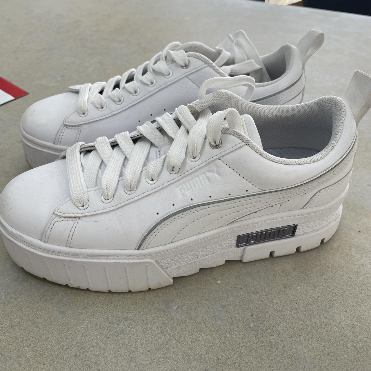 puma white shoes new