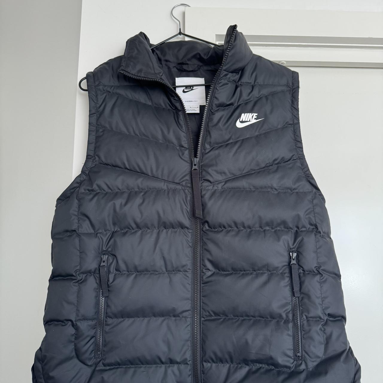 nike puffer vest, never worn rrp 150 size medium Depop