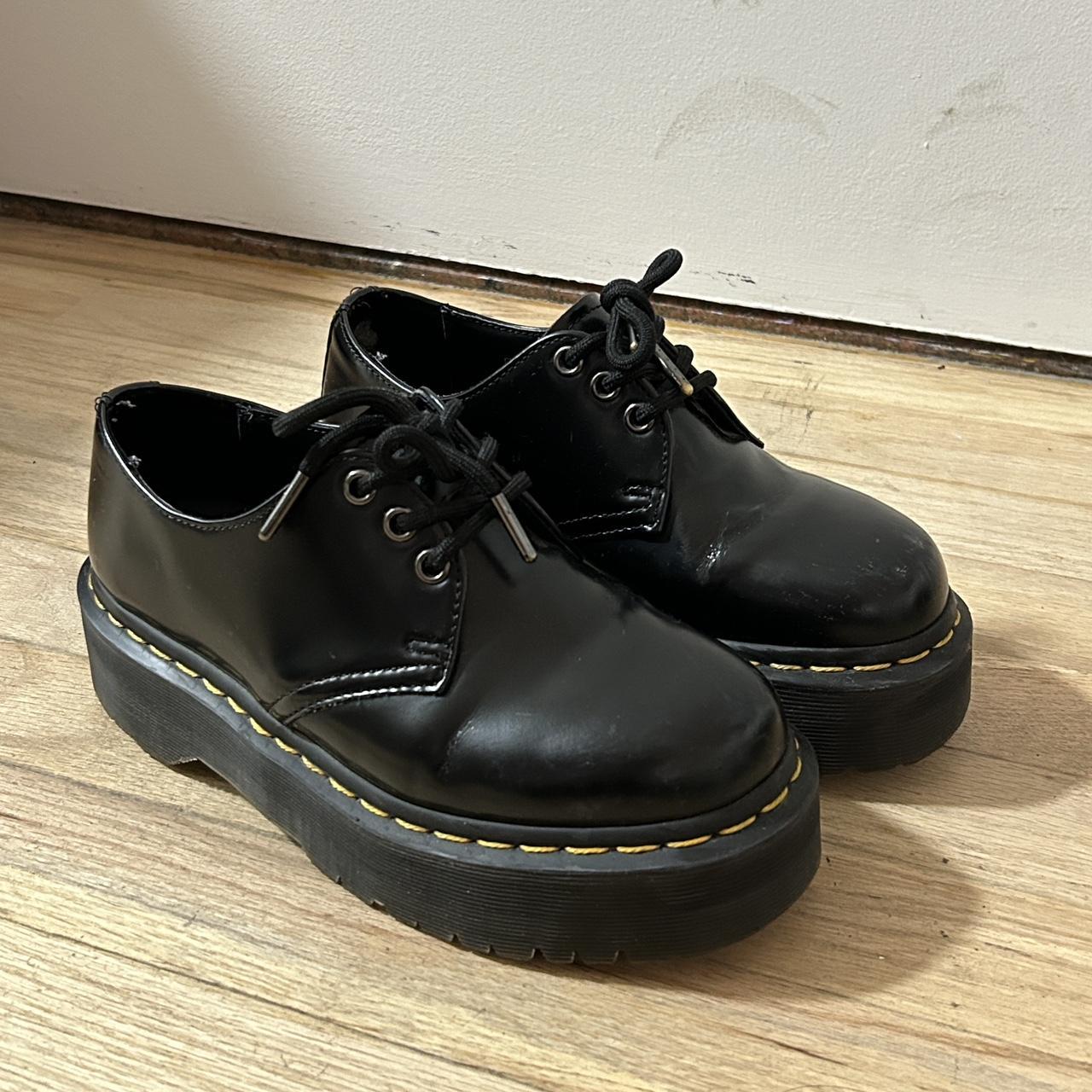 dr. martens platform loafers gently worn, slight... - Depop