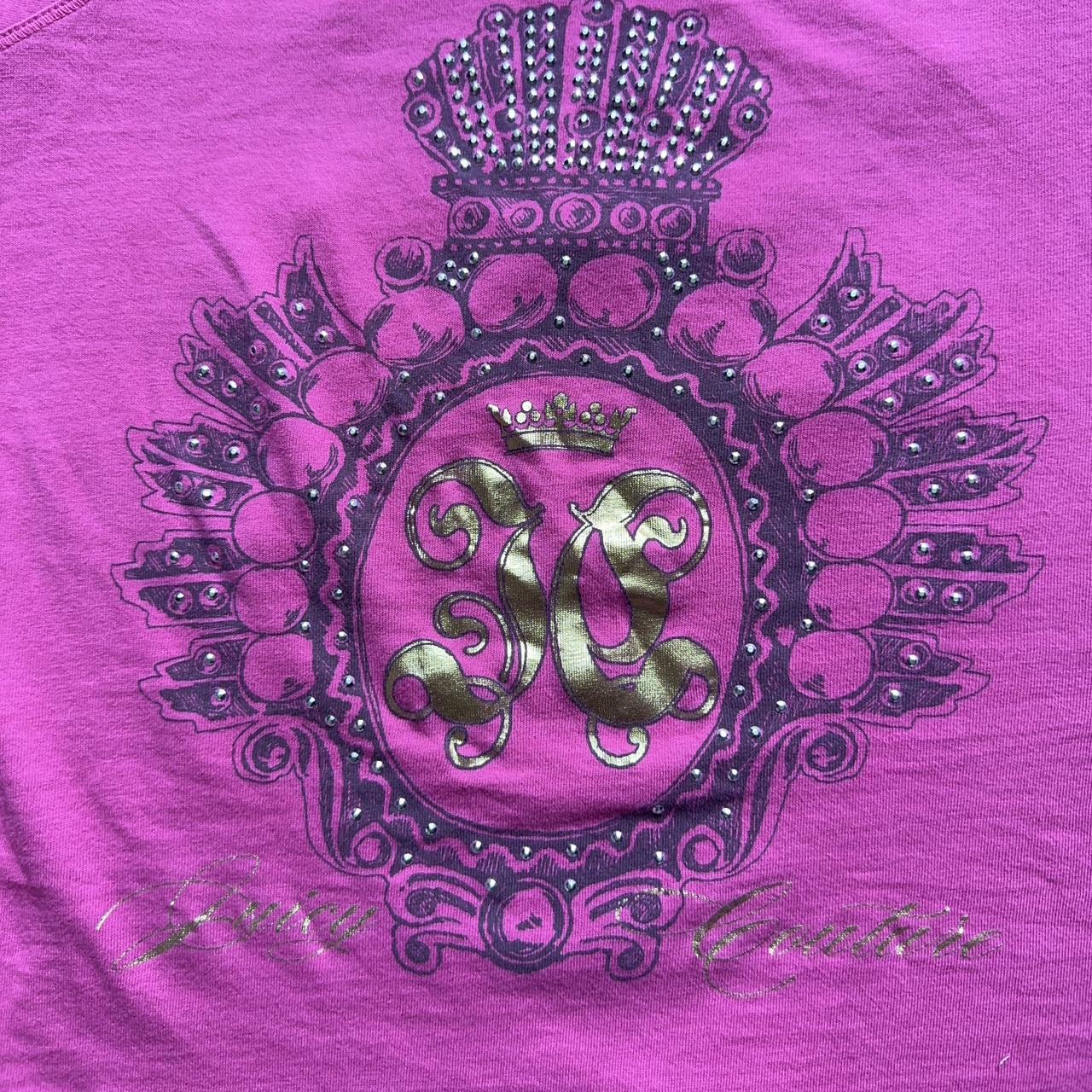 Hot pink juicy couture baby tee Super stretchy and... - Depop
