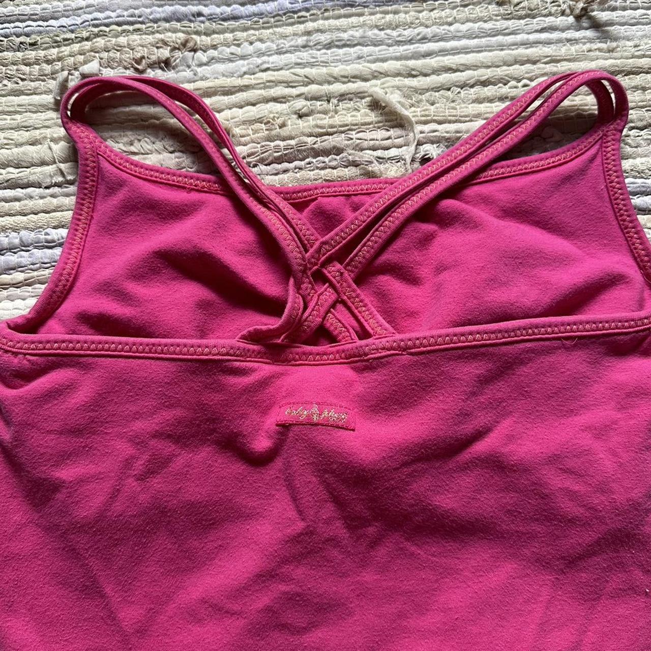 Baby Phat Women's Pink and Yellow Dress | Depop