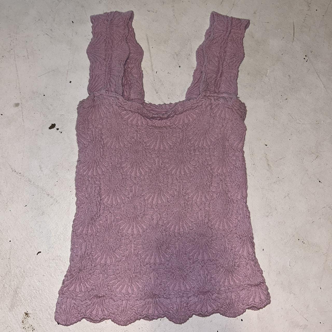 pink free people flower tank top Depop pink free people flower tank top Depop
