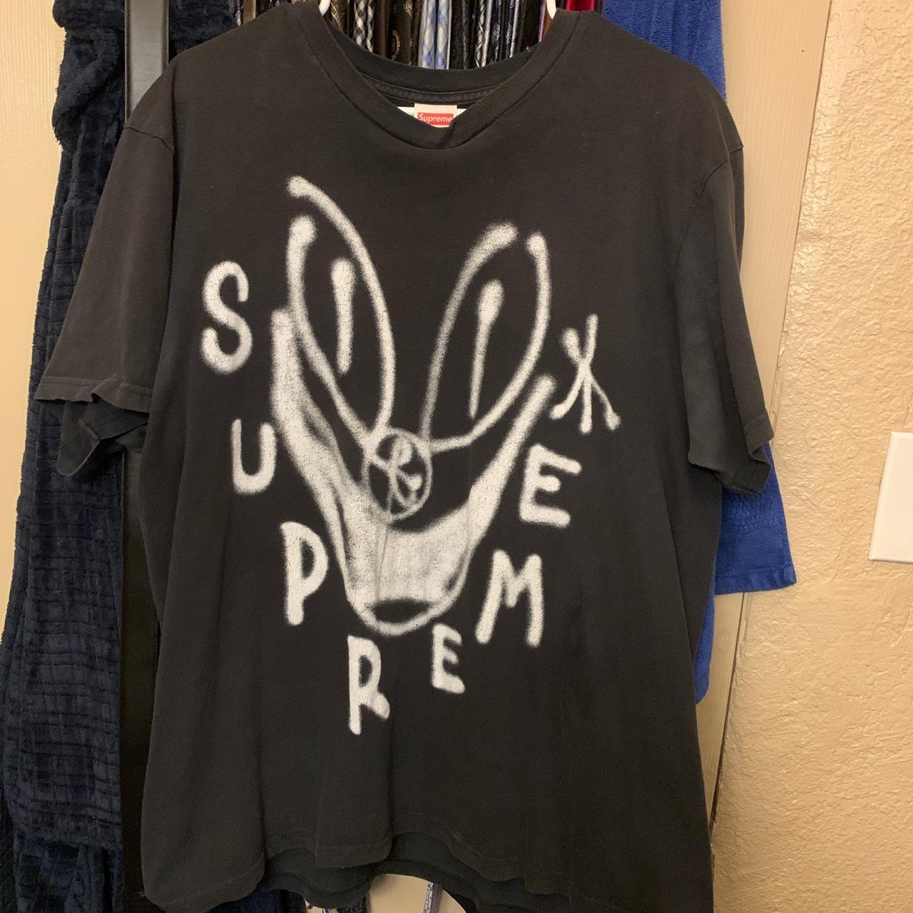 Supreme spray paint t shirt (Supreme FW18 Smile...