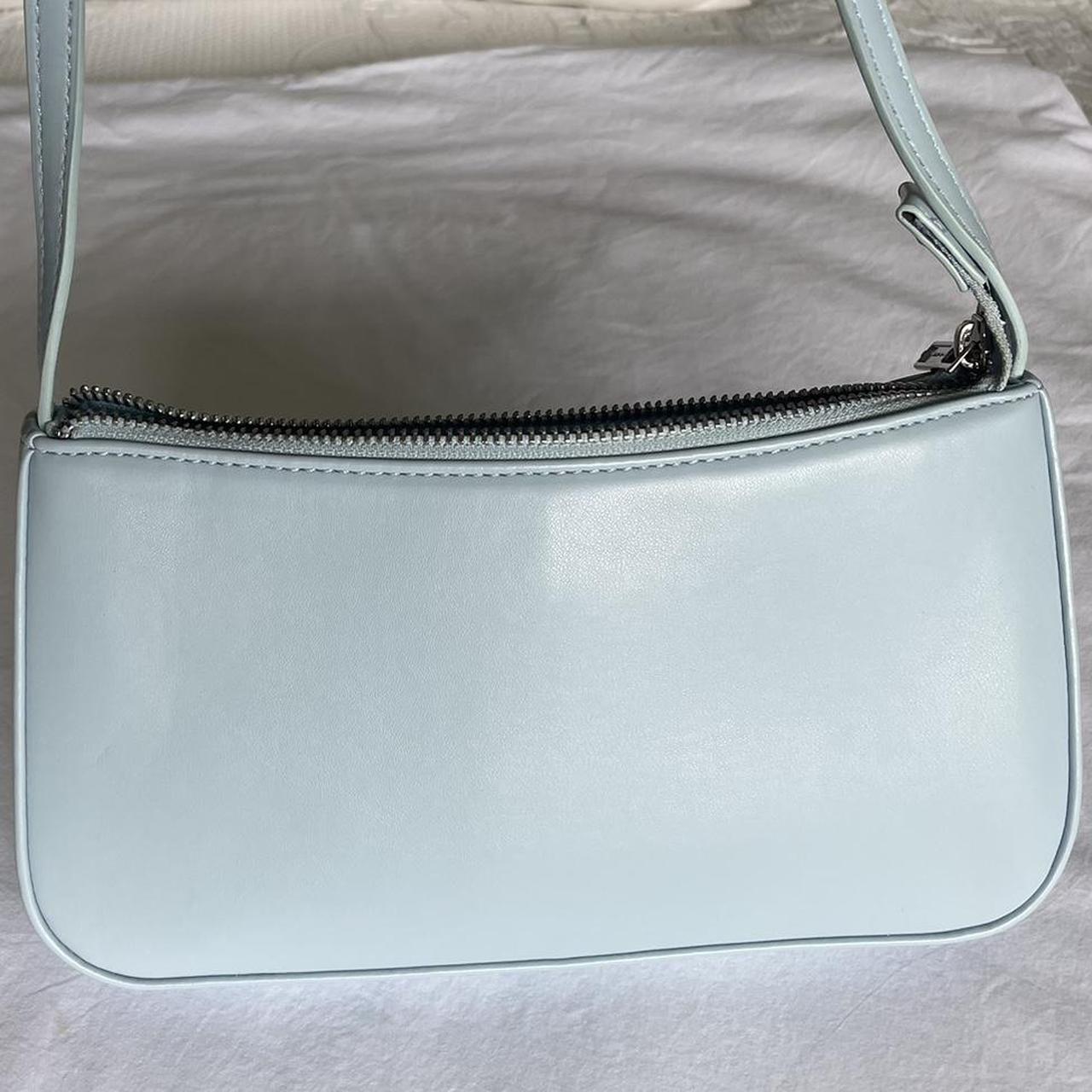 Brandy Melville light blue baguette bag only used... - Depop